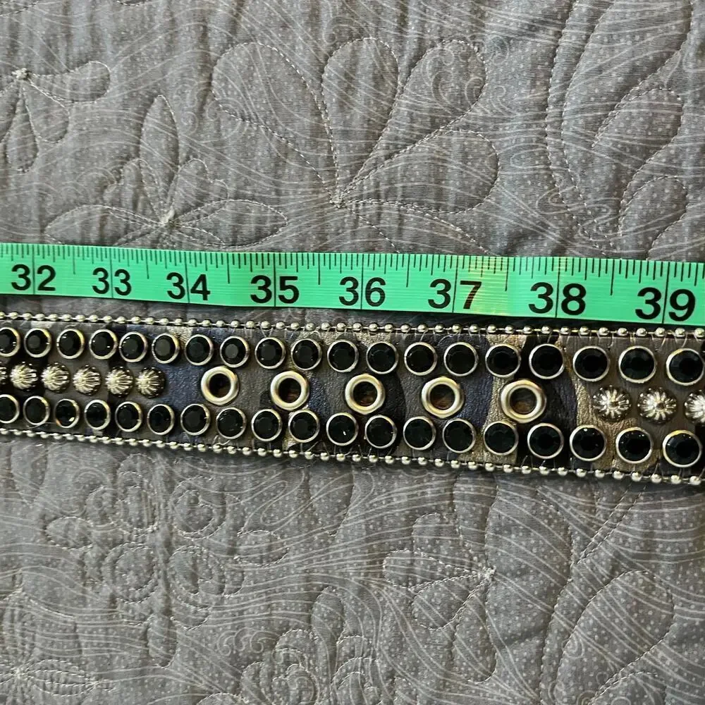 Elite vintage western camo bling studded‎ belt